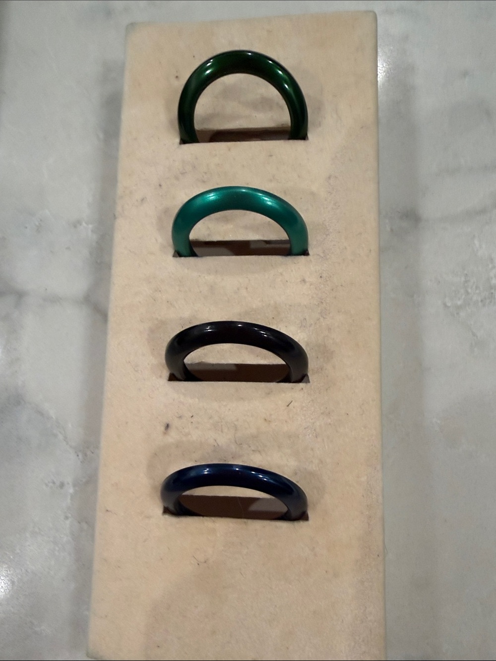 Gucci Multicolor Watch Bezels - Metal Set Assorted Green, Teal, Blue, Black - Picture 2 of 4